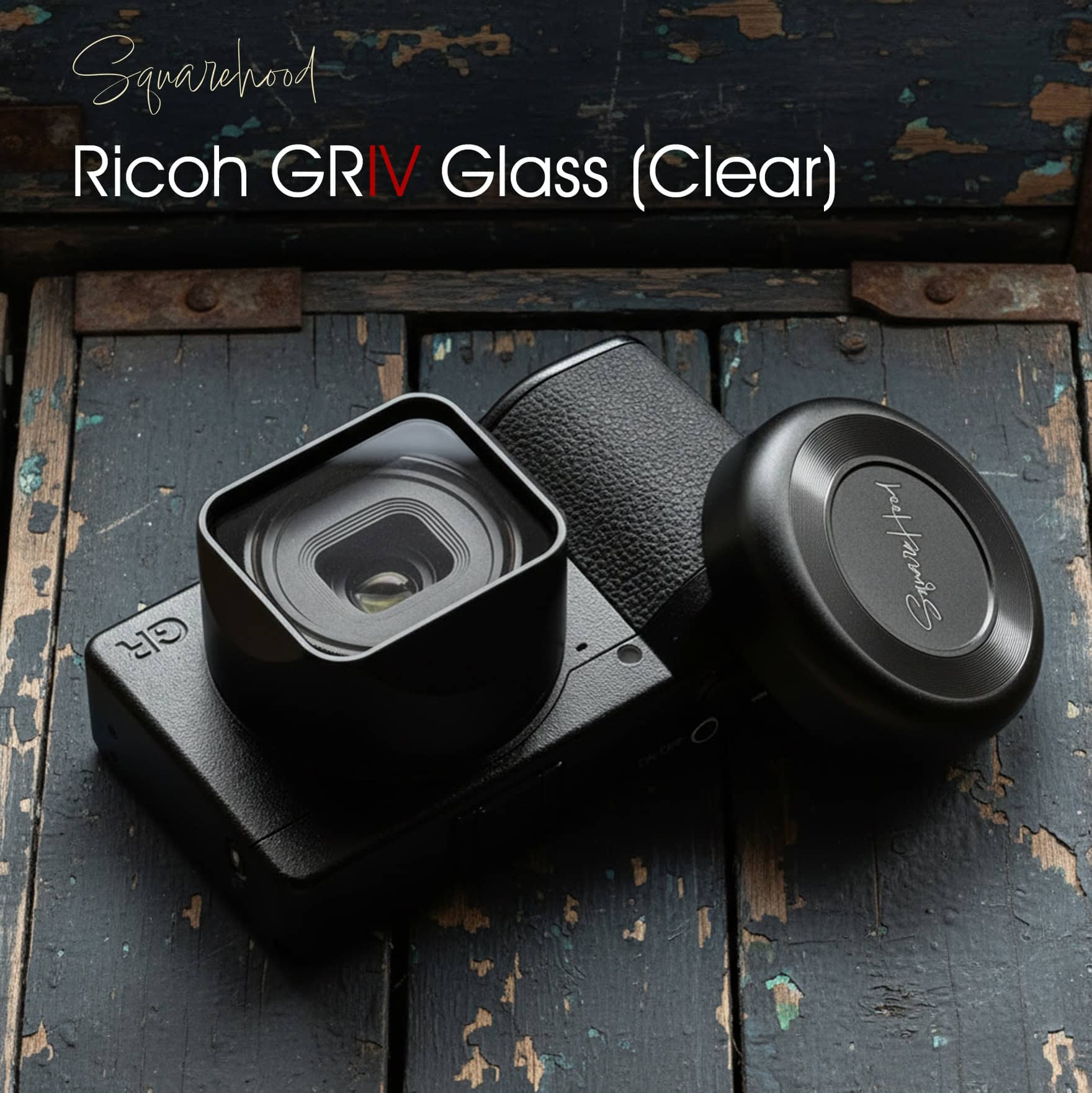 Squarehood Ricoh GRIV V2 Glass Clear เลนส์ฮูด Ricoh GR4