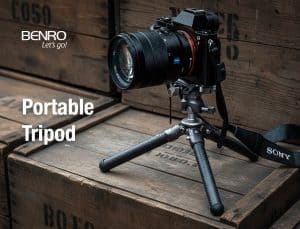 ขาตั้งกล้องแบบพกพา Benro SC05K สีดำ พร้อมหัวบอล Carbon Fiber Tabletop Tripod