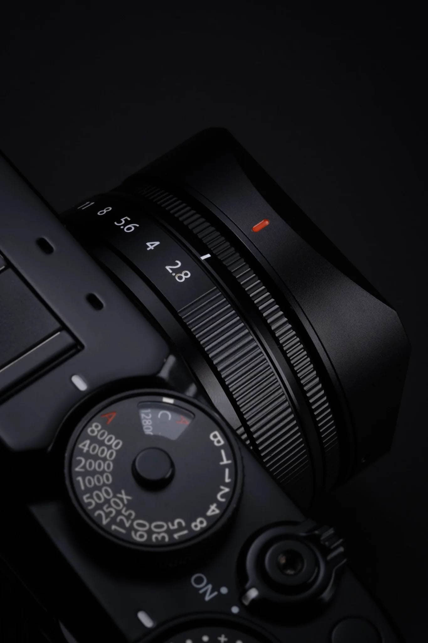 SquareHood สีดำ Fuji 23mm F2.8 WR / Fuji 27mm F2.8 MkII Lens Hood ฮูดเหลี่ยม