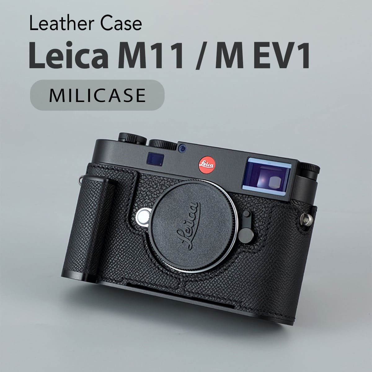 เคส Leica M11 / M EV 1 สีดำ Milicase มีกริป