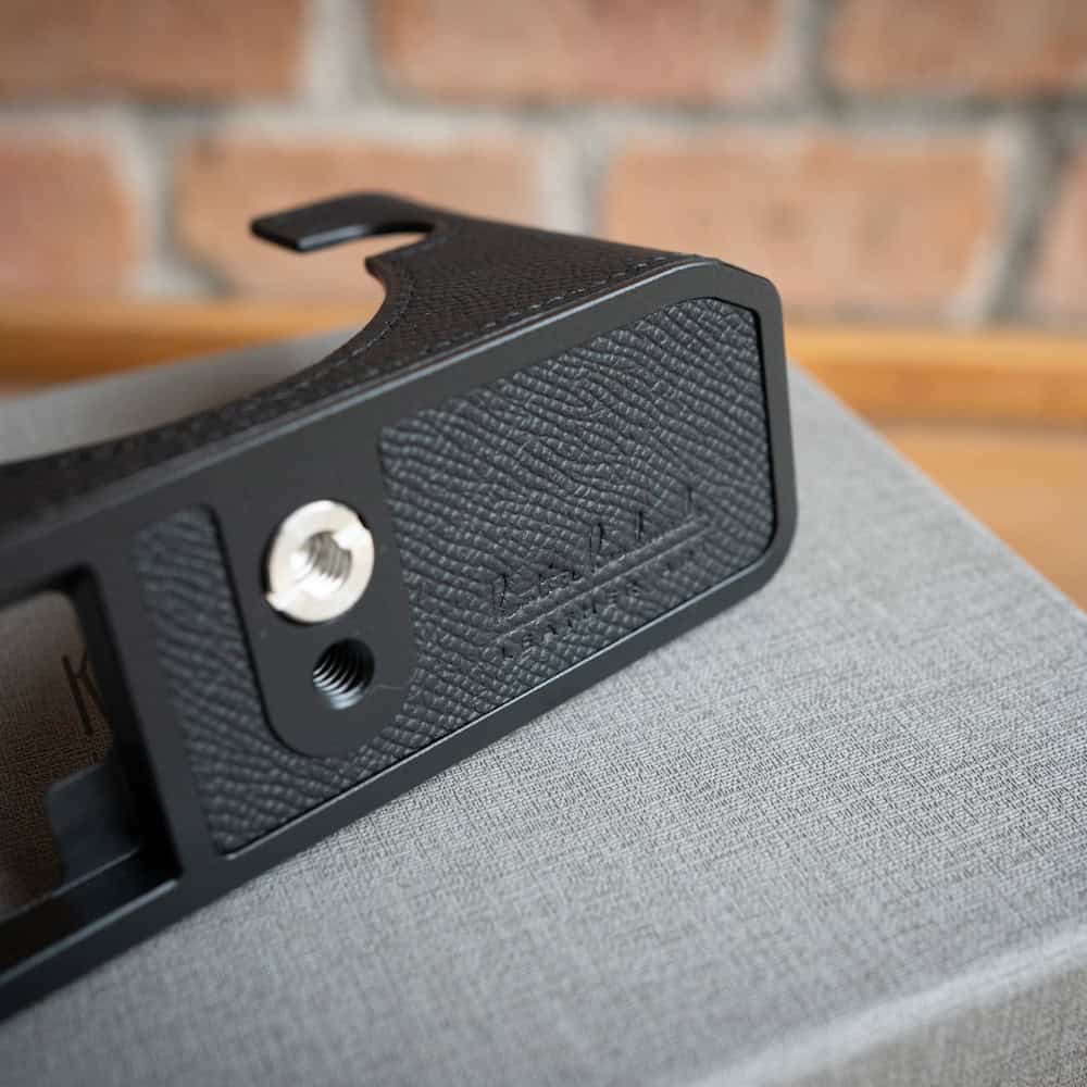 เคส Nikon Zf สีดำขลิบแดง หนังคาเวียร์ Kontice Leather Case Black Caviar