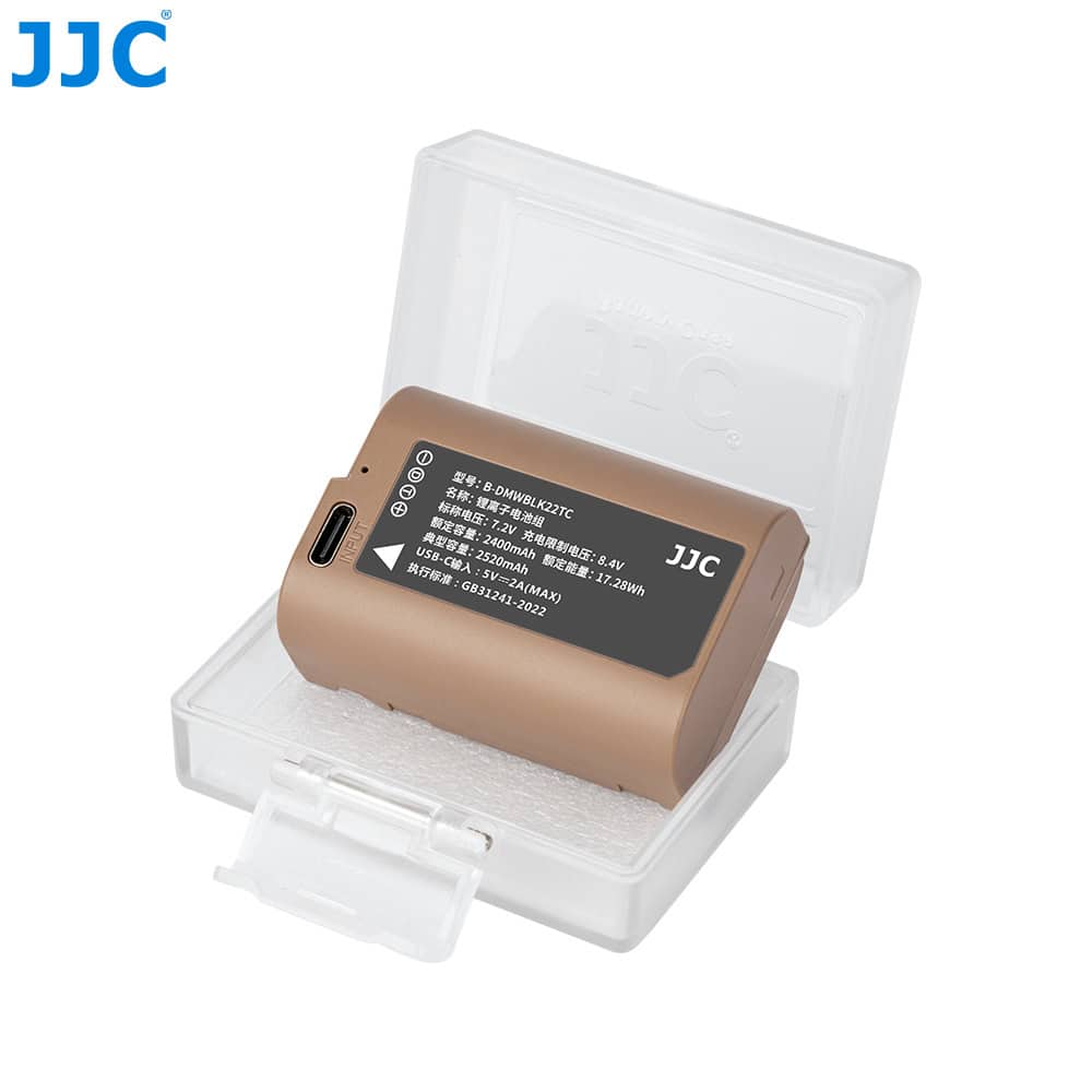 แบตเตอรี่ PANASONIC LUMIX L10 JJC B-DMWBLK22TC แบตแบบมีที่ชาร์จในตัว