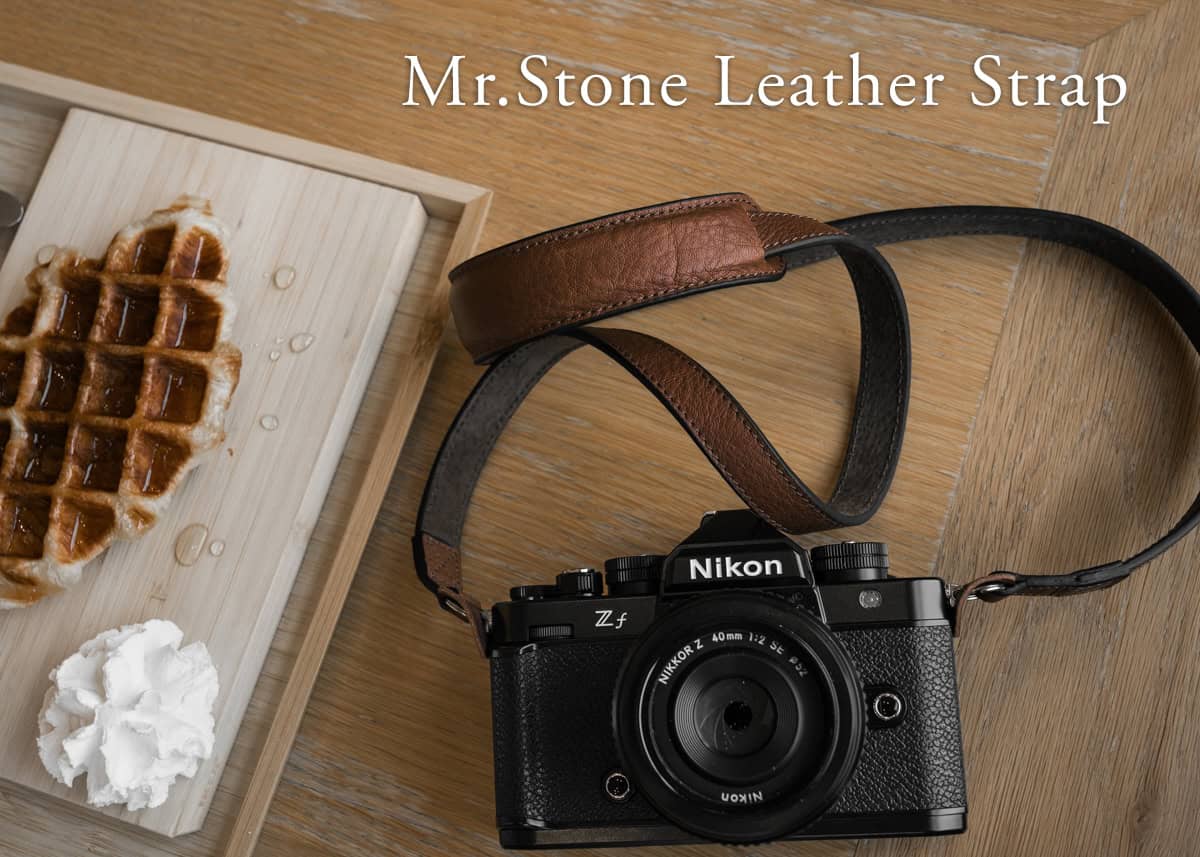 สายคล้องกล้องหนัง Mr.Stone Giano Brown มีที่รองบ่า