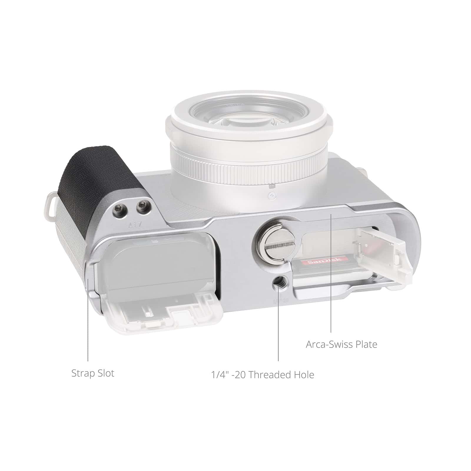 กริป Panasonic Lumx L10 สีเงิน Hand Grip SmallRig 5701