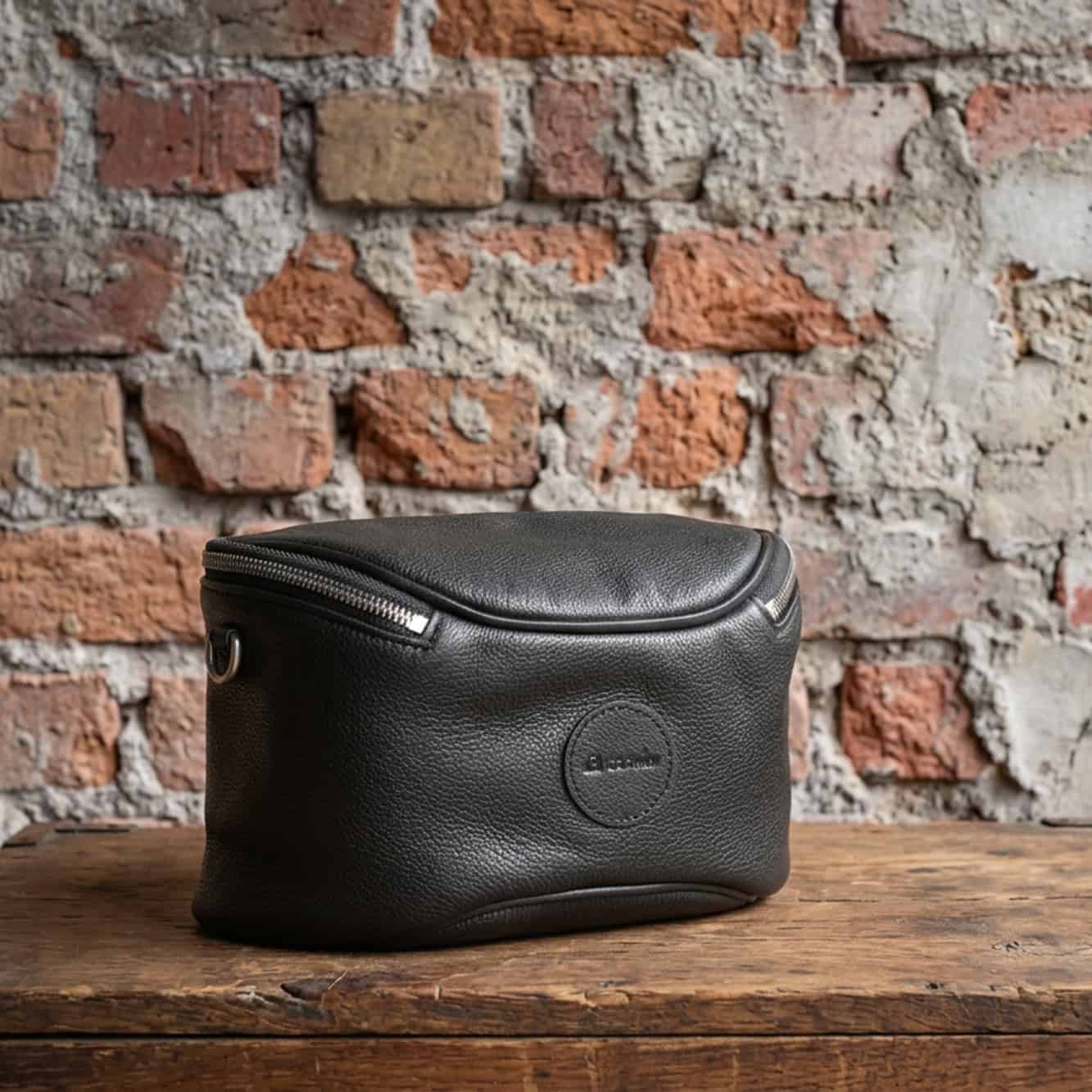 Pouch พร้อมสายสะพาย Leica Q3 Fuji GFX100RF กระเป๋าหนังแท้ Cam-in Large