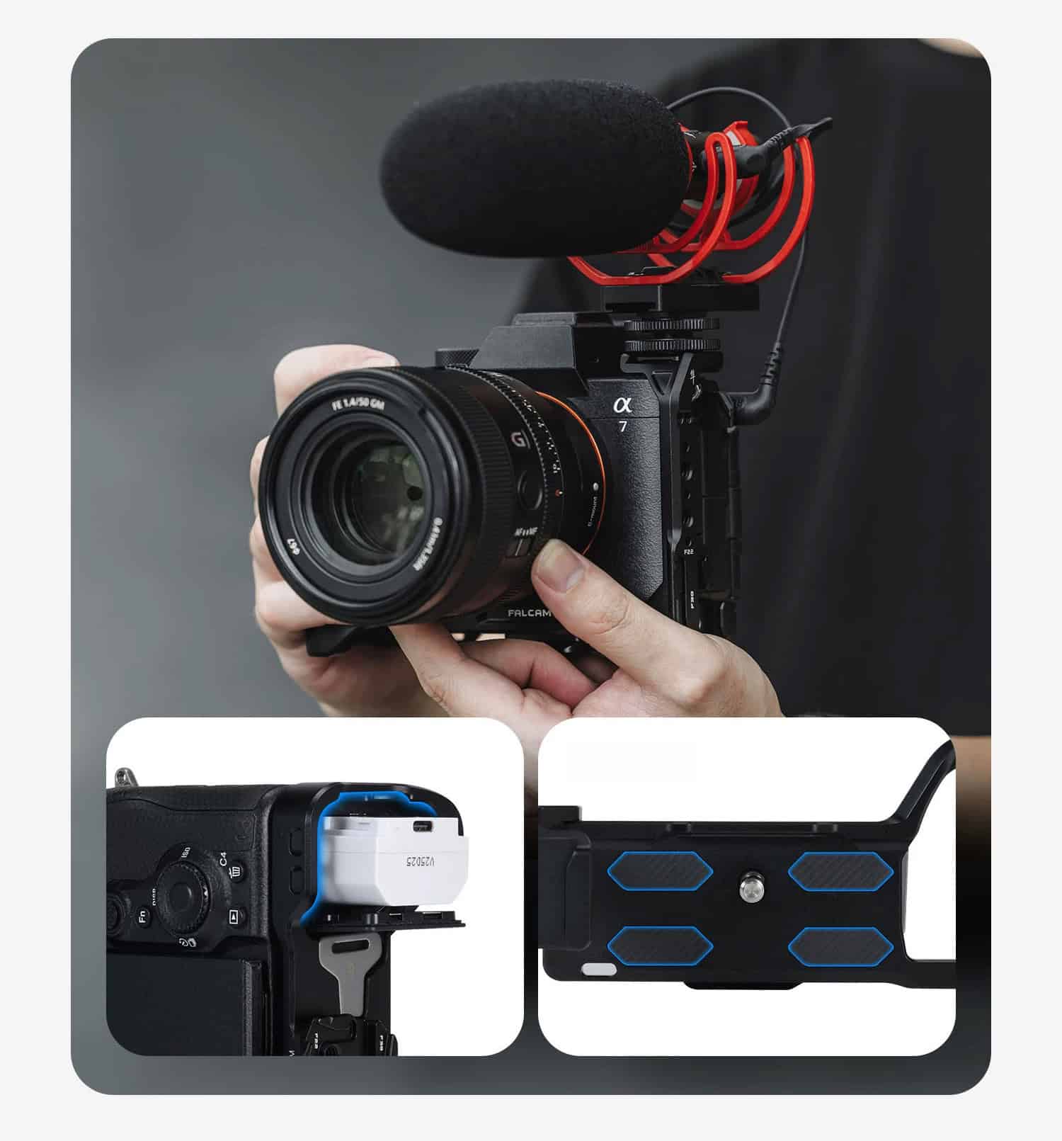 L-Plate Sony A7V A7RV Falcam L-Bracket