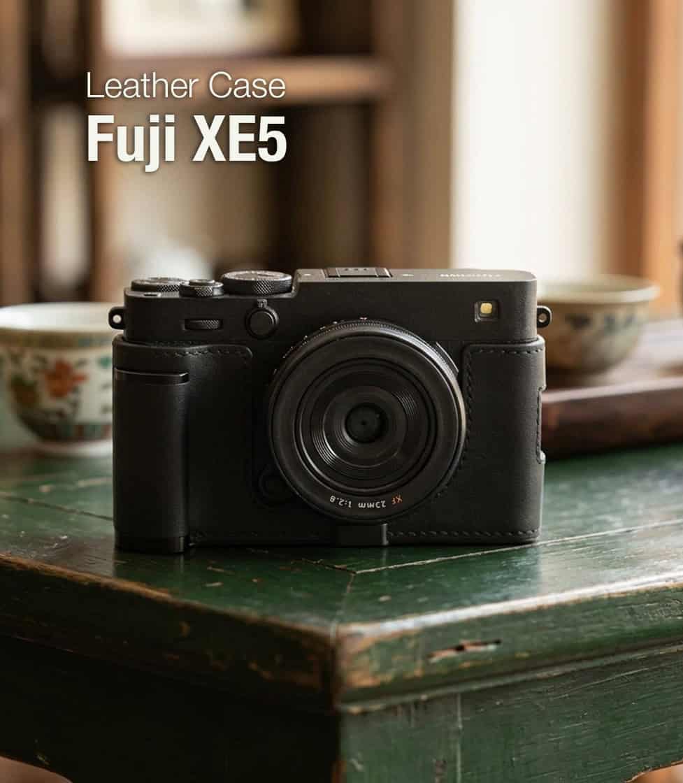 เคส Fuji XE5 Cam-in สีดำ Leather Case