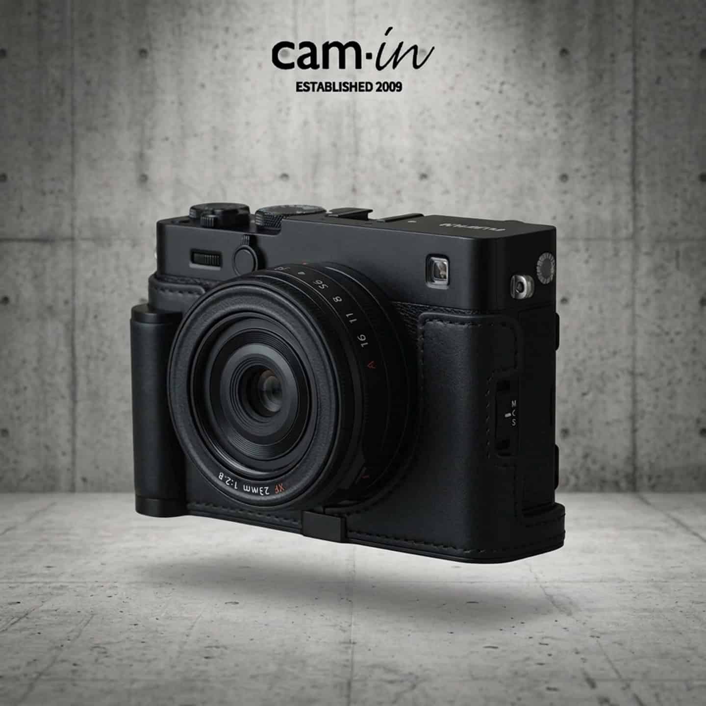 เคส Fuji XE5 Cam-in สีดำ Leather Case