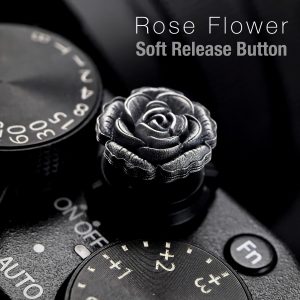 ปุ่มชัตเตอร์ Rose Flower ดอกไม้ เงินแท้ Soft Release Button Silver S925