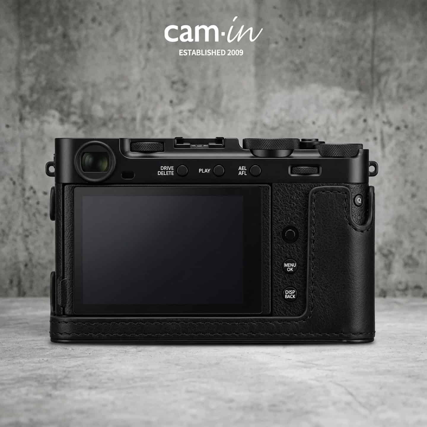 เคส Fuji XE5 Cam-in สีดำ Leather Case