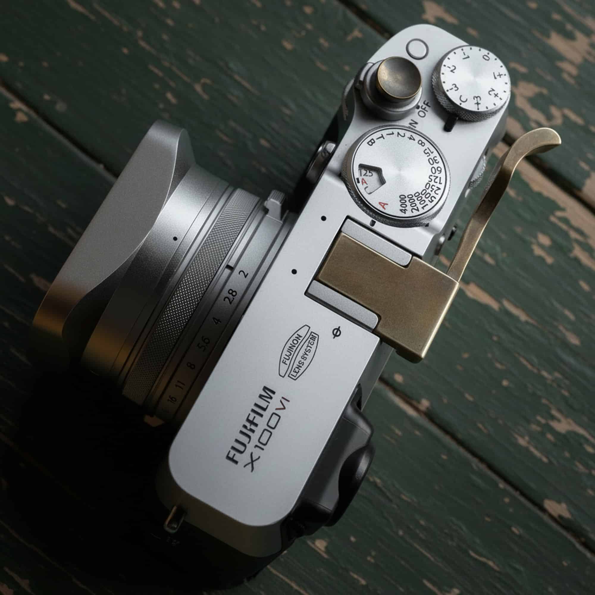 ที่พักนิ้ว Fuji X100VI Foldable Thumb Rest Vintage Brass ทองเหลืองรมดำ จาก MostTap