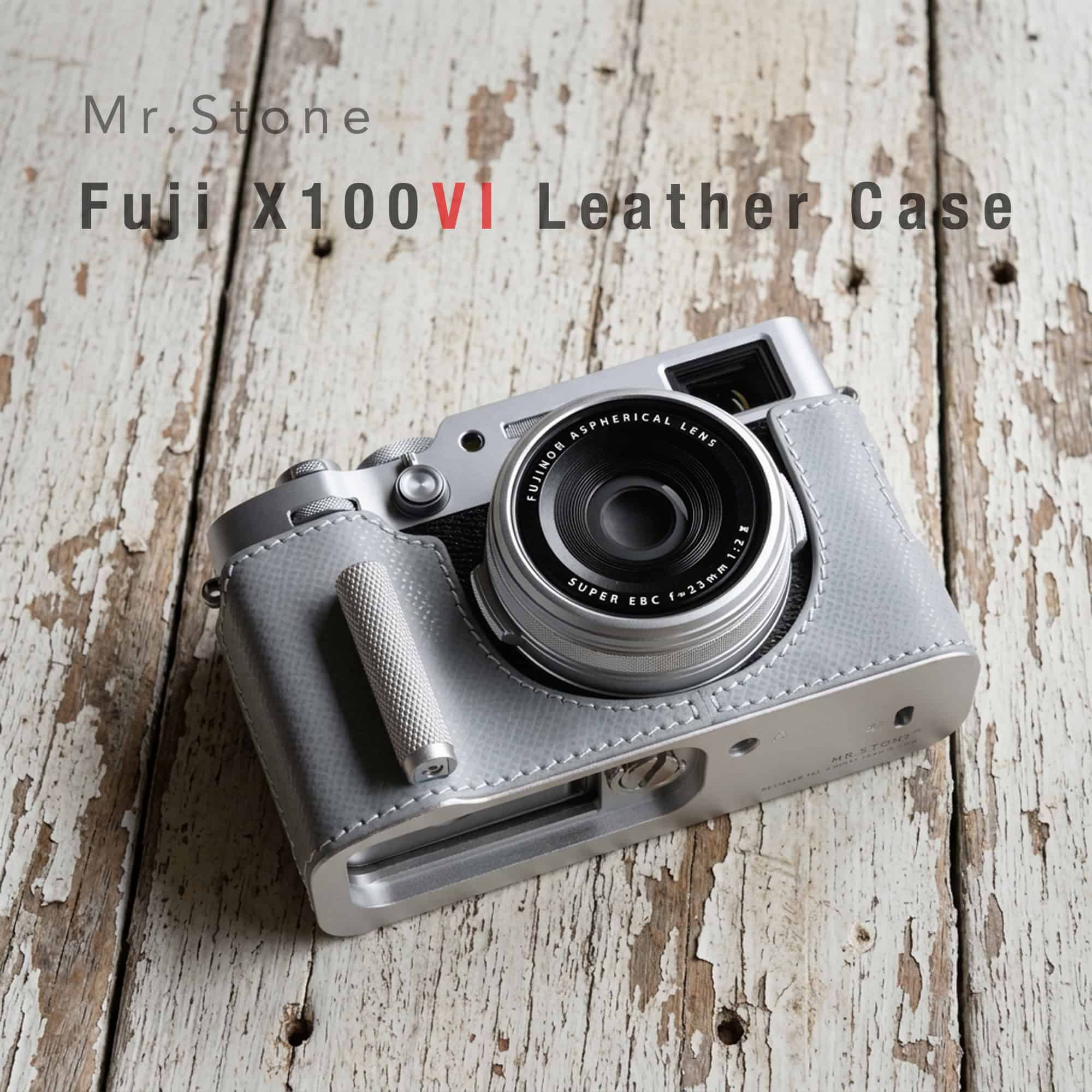 เคส Fuji X100VI Mr.Stone สีเทา Leather Case