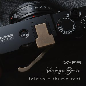 ที่พักนิ้ว Fuji XE5 Foldable Thumb Rest Vintage Brass ทองเหลืองรมดำ จาก MostTap