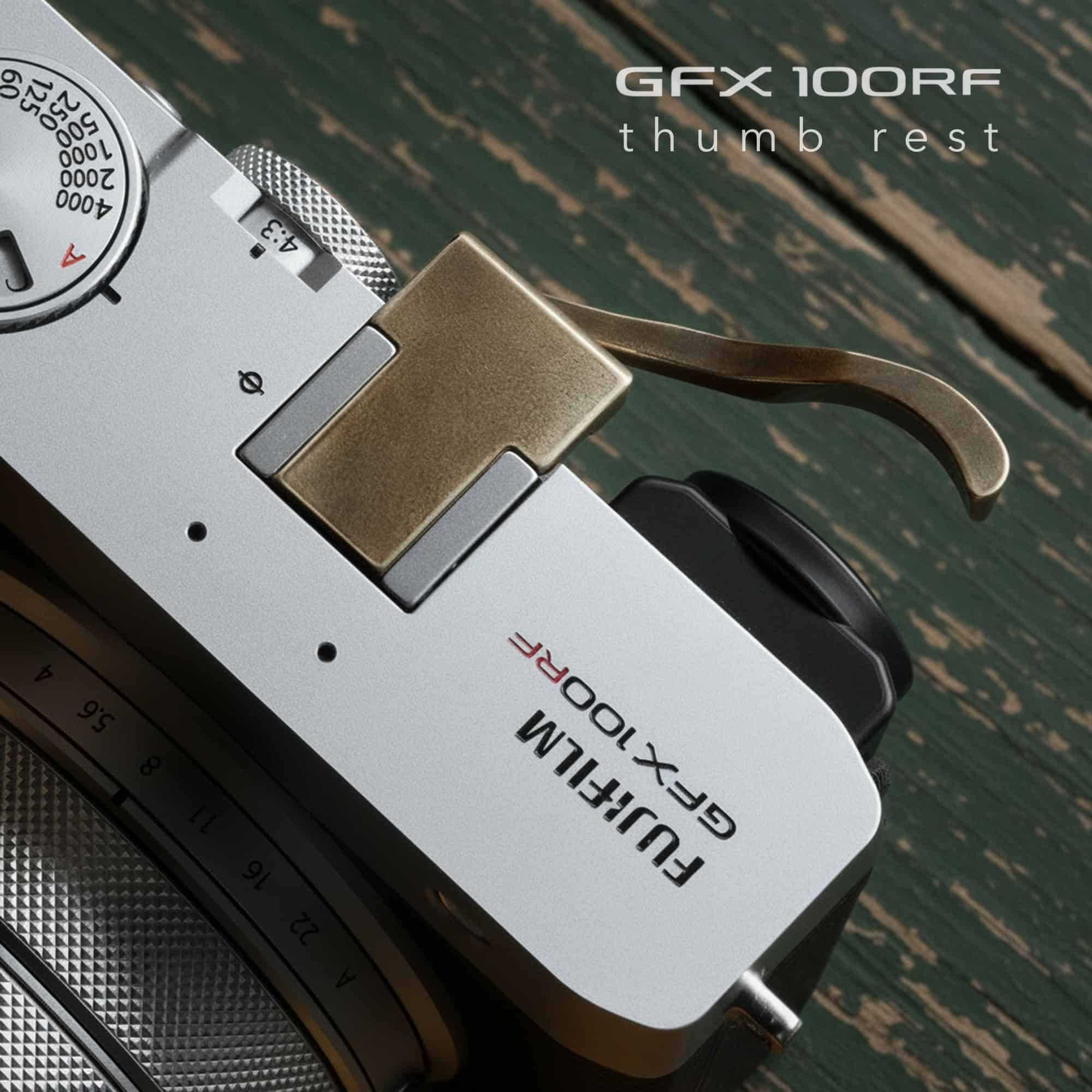 ที่พักนิ้ว Fuji GFX100RF Foldable Thumb Rest Vintage Brass ทองเหลืองรมดำ จาก MostTap